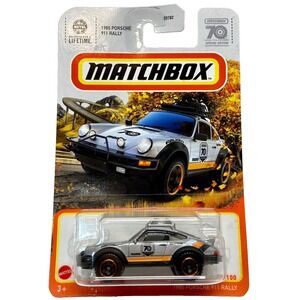 Matchbox 1985 Porsche 911 Rally 80/100 Silver 70 Years Special Edition NIP 2023
